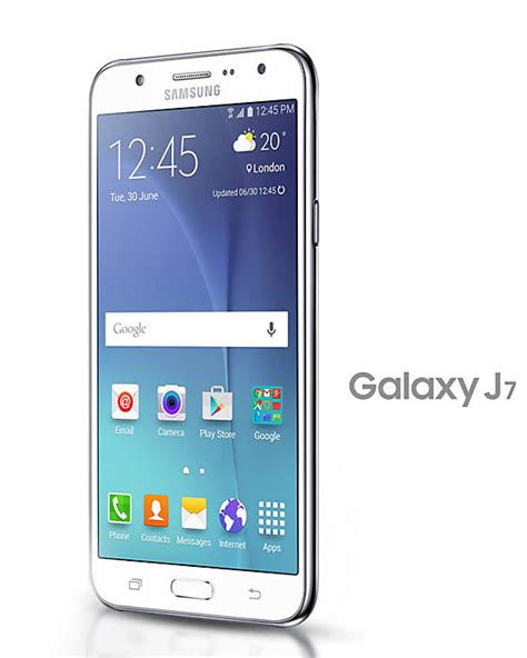 Teléfono Samsung Galaxy J7 mostrando el icono de Wi-Fi