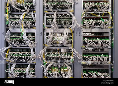 Cable management in a server room