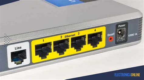 Puerto Ethernet de un router