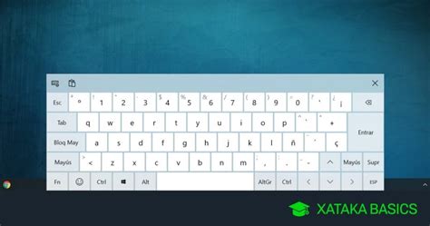Icono de teclado en pantalla de Windows