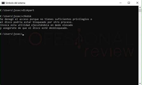Captura de pantalla del Símbolo del sistema de Windows