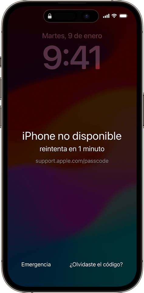 Ilustración de un iPhone mostrando un mensaje de bloqueo de operador