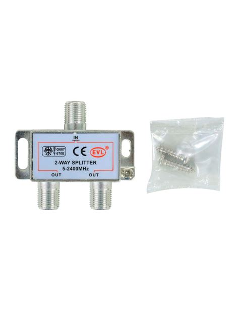 Imagen de un splitter coaxial Technet de 2 vías