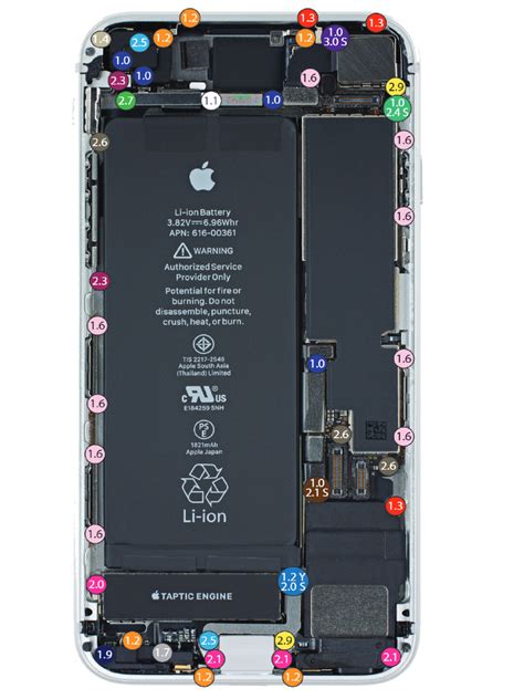 Esquema de tornillos del iPhone 4 CDMA