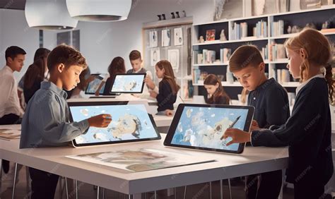 Padres interactuando con un portal educativo en una tablet