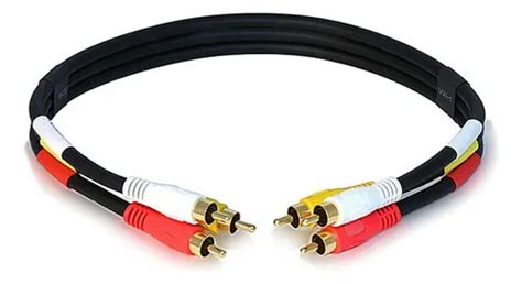 Cables RCA de vídeo compuesto y audio estéreo
