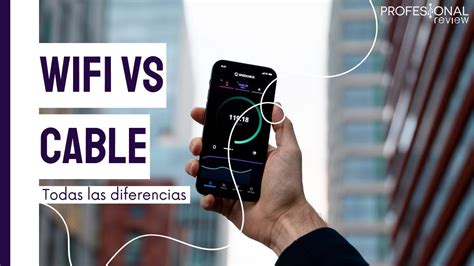Infografía comparando velocidad de conexión por cable vs. WiFi