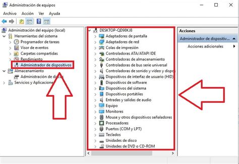 Captura de pantalla del Administrador de Dispositivos de Windows mostrando un adaptador de red